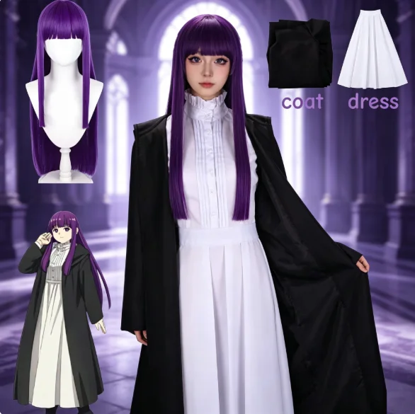 Trench Coat Men - Kostum Cosplay Frieren Fern 2026 Wig