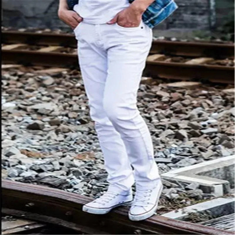 Men'S Fashion Vest With Jeans - Celana Jeans Katun Solid Musim Panas