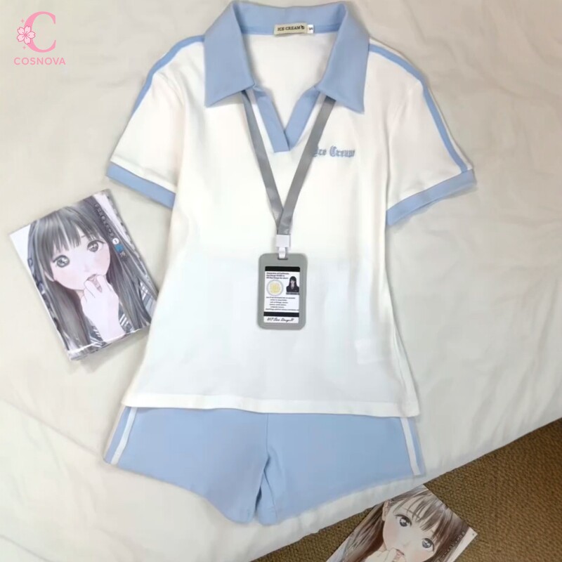 Polo Shirt Slim - Kaus Polo Gaya Akademi Manis Jepang