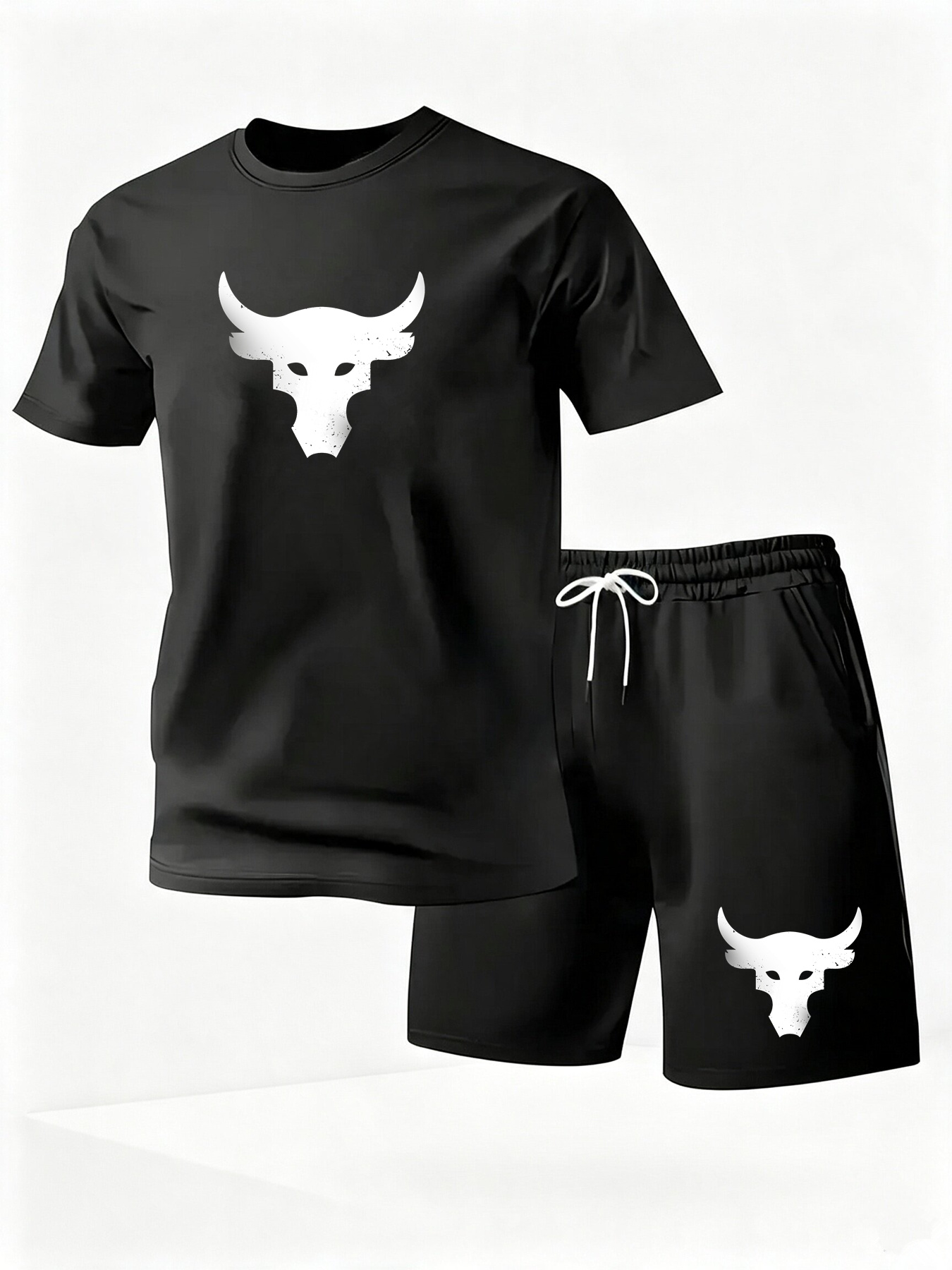 Men'S Fashion Essentials - Setelan Kaos Lengan Pendek dan Celana