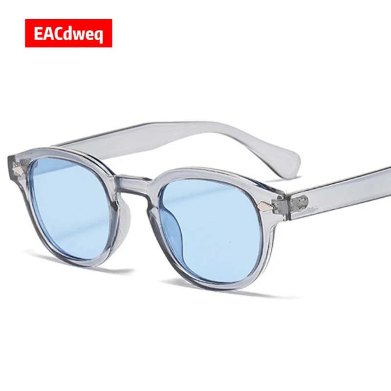 Men'S Fashion Round Glasses - Kacamata Hitam Bulat Vintage Wanita Pria
