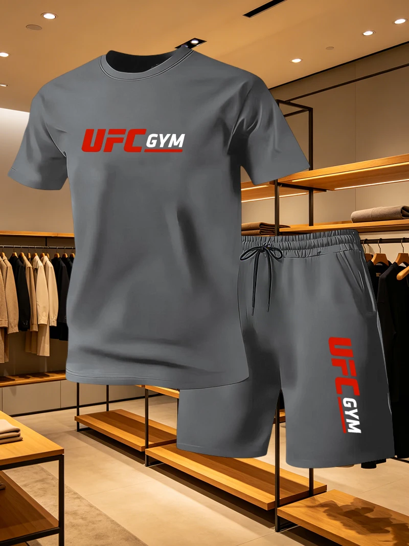 Men'S Fashion Essentials - Setelan Kaos dan Celana Pendek Pria