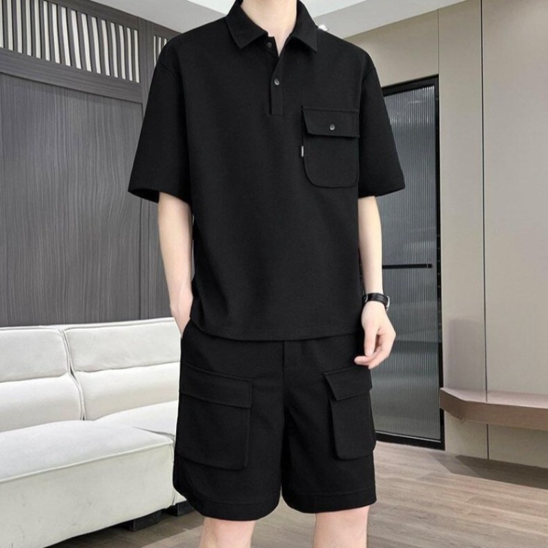 Polo Shirt Slim - Setelan Kaos Polo Lengan Pendek dan
