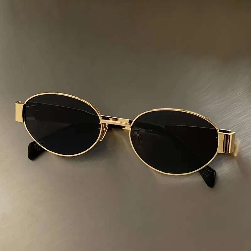 Men'S Fashion Round Glasses - Kacamata Oval Trendy untuk Wanita Bingkai