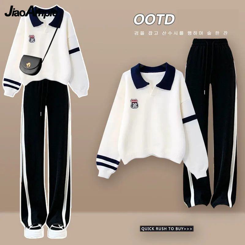 Polo Shirt Slim - Wanita 2026 Musim Semi Gugur Setelan