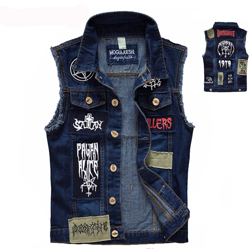 Men'S Fashion Vest With Jeans - Rompi Jeans Pria Klasik Vintage Jaket