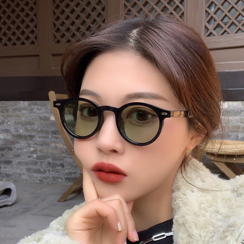 Men'S Fashion Round Glasses - Kacamata Hitam Bulat Kecil Baru untuk