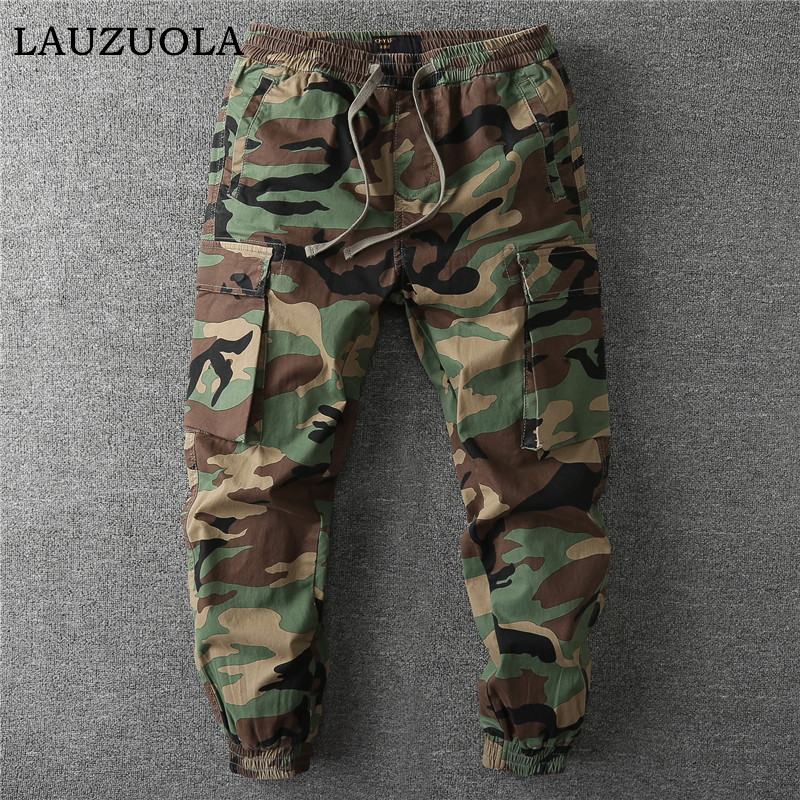 Mens Fashion Camo Pants - Celana Cargo Multi Saku Camo Vintage
