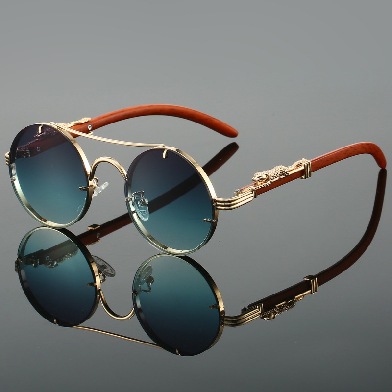 Men'S Fashion Round Glasses - Kacamata Hitam Bulat Populer Pria Fashion