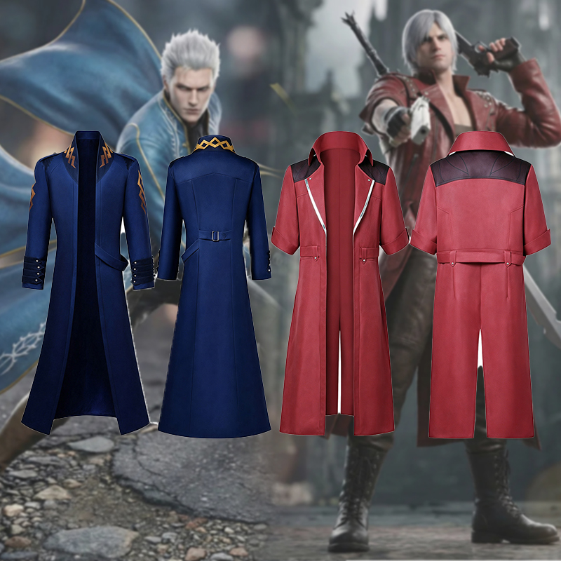 Trench Coat Men - Kostum Cosplay Pria Devil May Cry