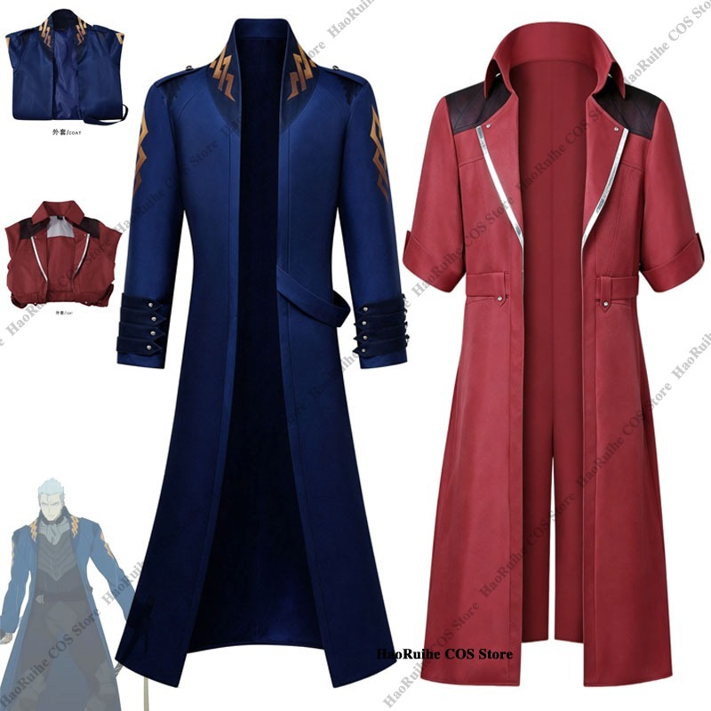Trench Coat Men - Kostum Cosplay Dante Vergil Devil May