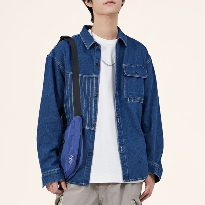 Men'S Fashion Now - Jaket Denim bersaku untuk pria, jaket