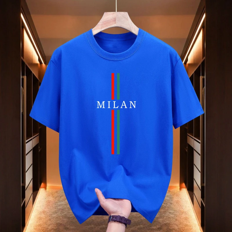 Milan Men'S Fashion - Kaus Katun Pria Fashion Milan Musim