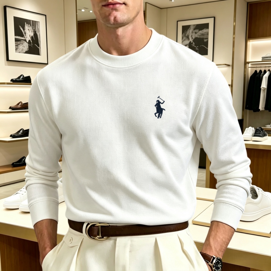 Men'S Tops Fashion - Kaos oblong pria lengan panjang berbahan