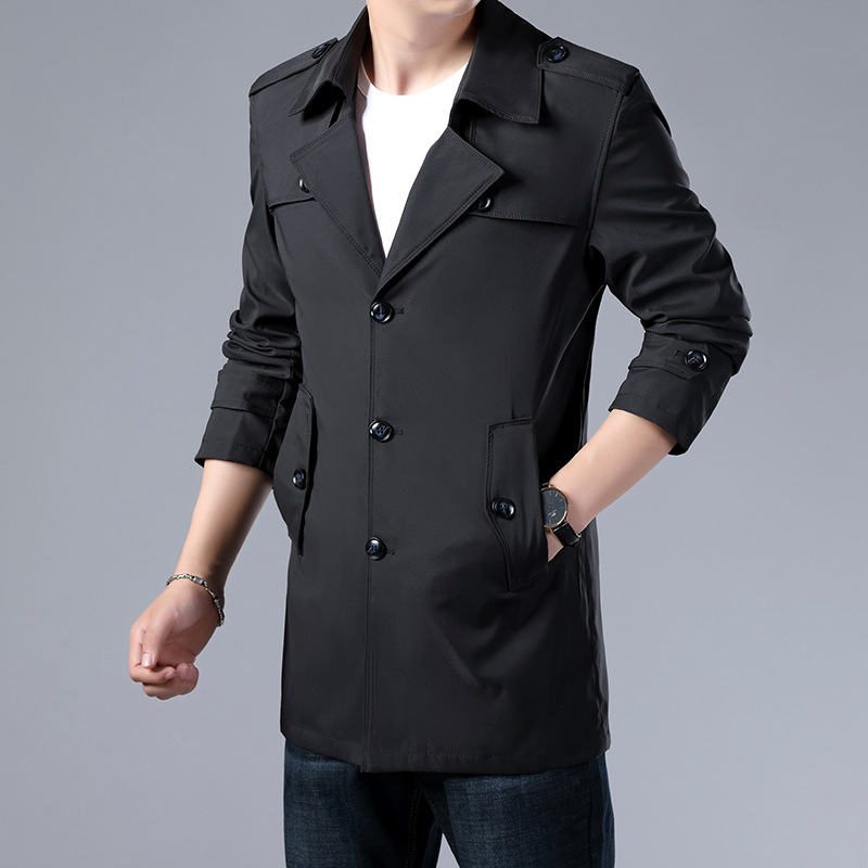 Trench Coat Men - Jas Pria Musim Semi Gugur 2026,