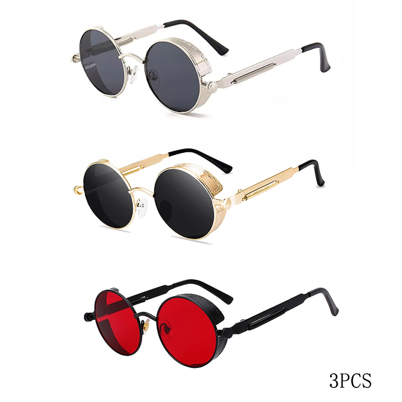 Men'S Fashion Round Glasses - Kacamata Steampunk Klasik Berkualitas Tinggi Pria