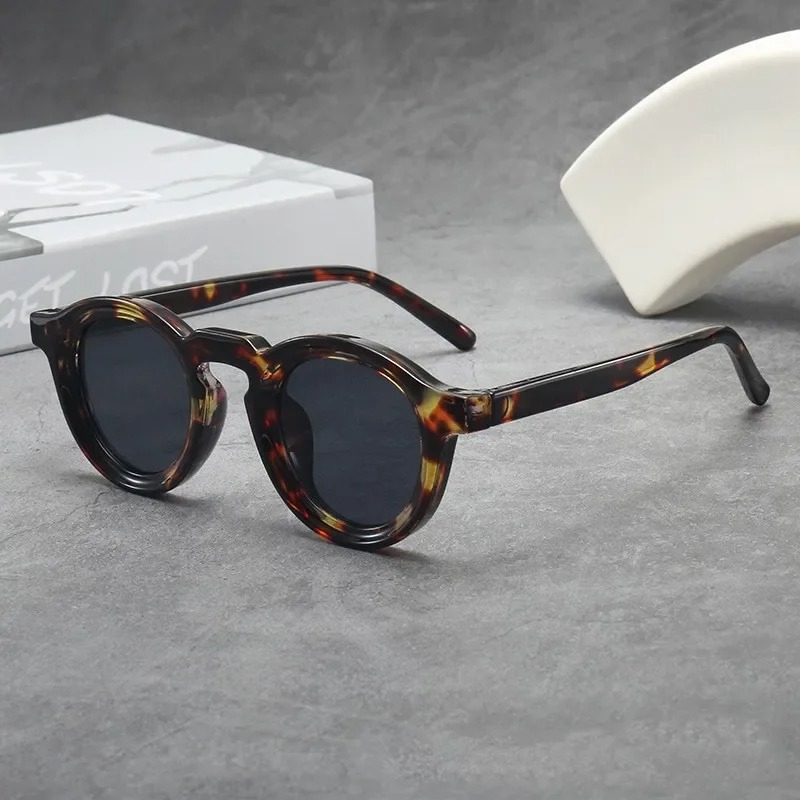 Men'S Fashion Round Glasses - Kacamata Hitam Bulat Kualitas Tinggi Kacamata