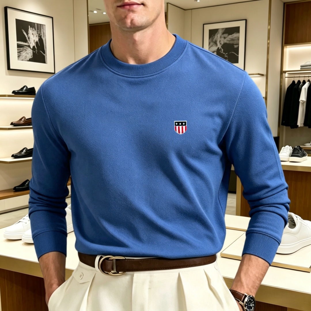 Kaos oblong pria lengan panjan - Men'S Tops Fashion ulasan dan harga