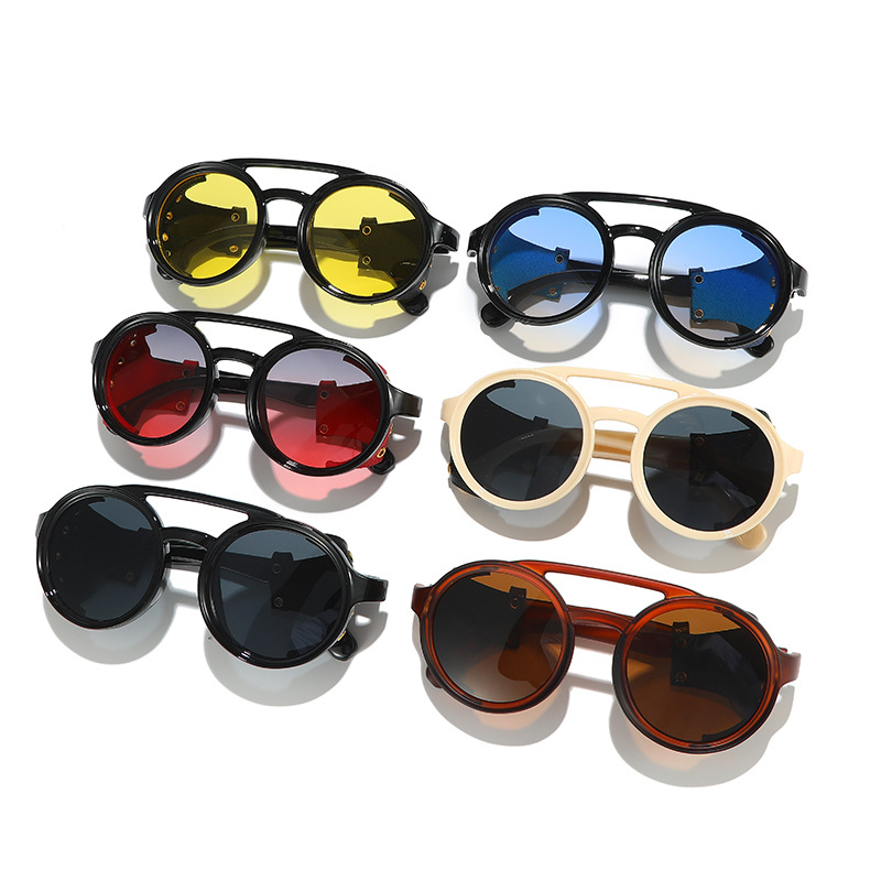 Kacamata Hitam Anti Sinar UV R - Men'S Fashion Round Glasses ulasan dan harga