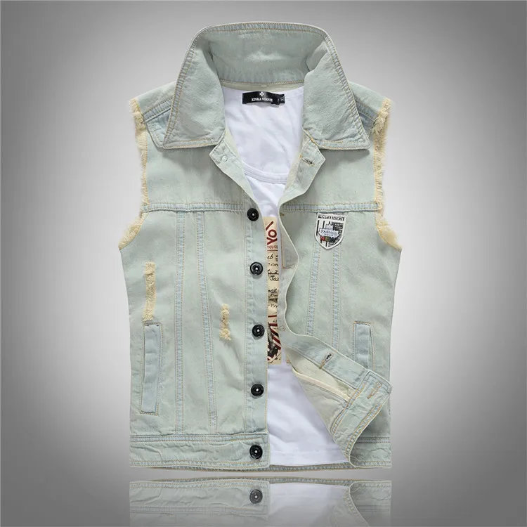 Pop Musim Semi Musim Gugur Jak - Men'S Fashion Vest With Jeans ulasan dan harga