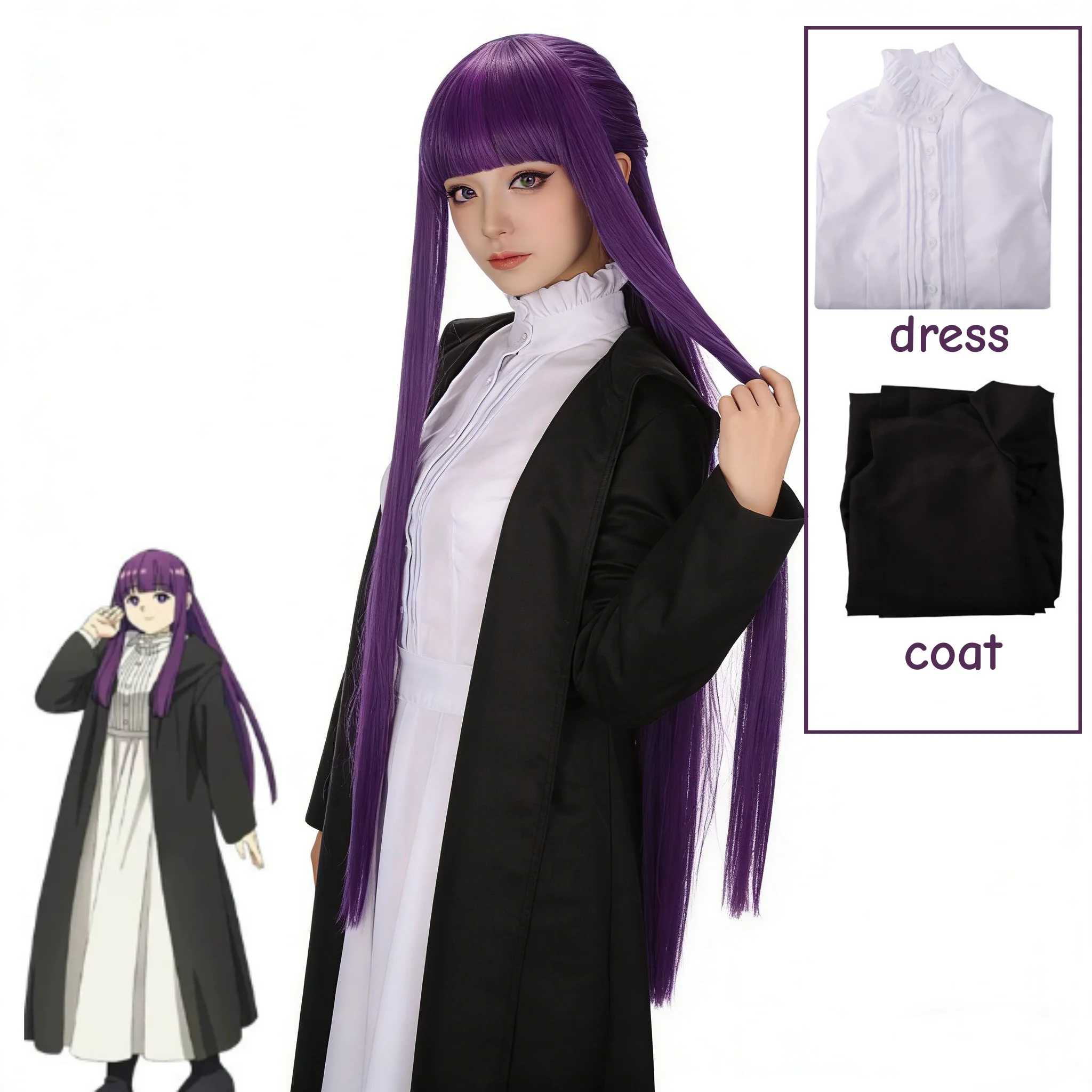 Kostum Cosplay Frieren Fern 20 - Trench Coat Men ulasan dan harga