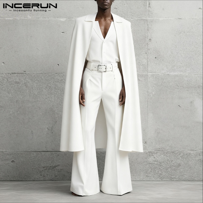 INCERUN Setelan Pria Warna Sol - Men'S Fashion And Style ulasan dan harga