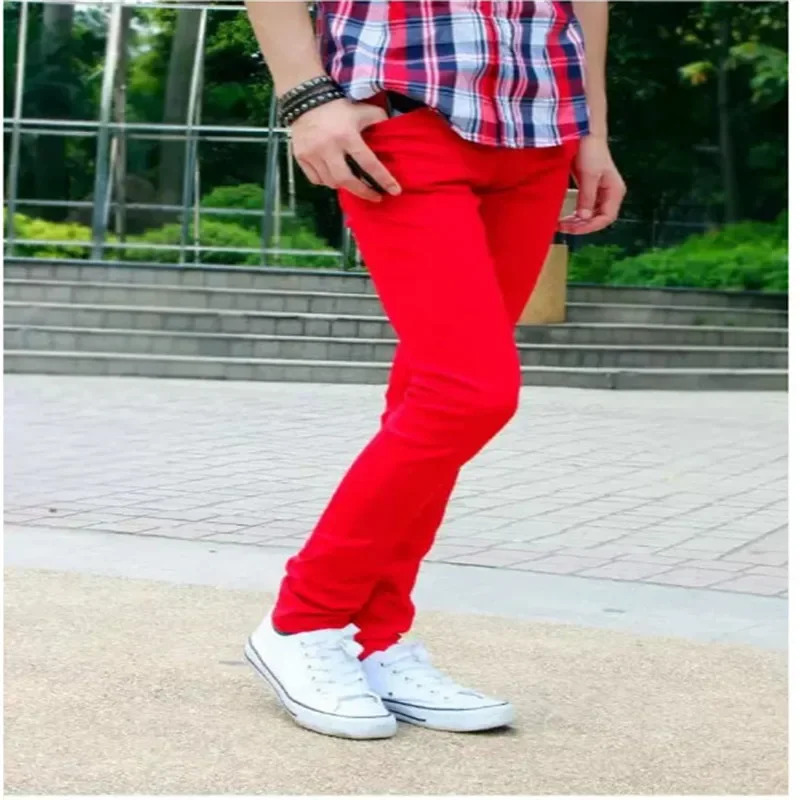 Celana Jeans Katun Solid Musim - Men'S Fashion Vest With Jeans ulasan dan harga