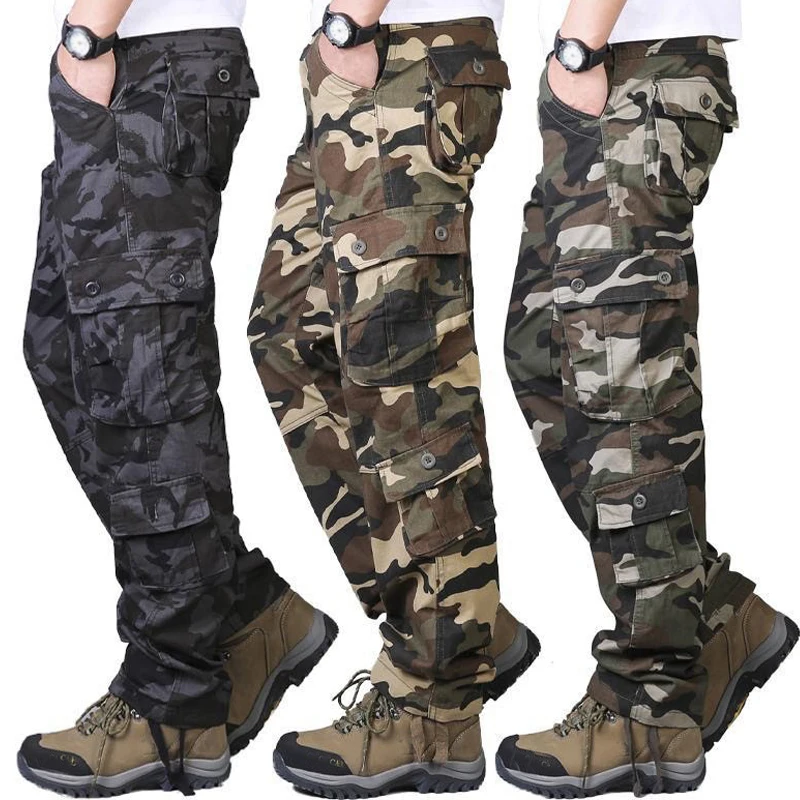 Celana Militer Kamuflase Pria  - Mens Fashion Camo Pants ulasan dan harga