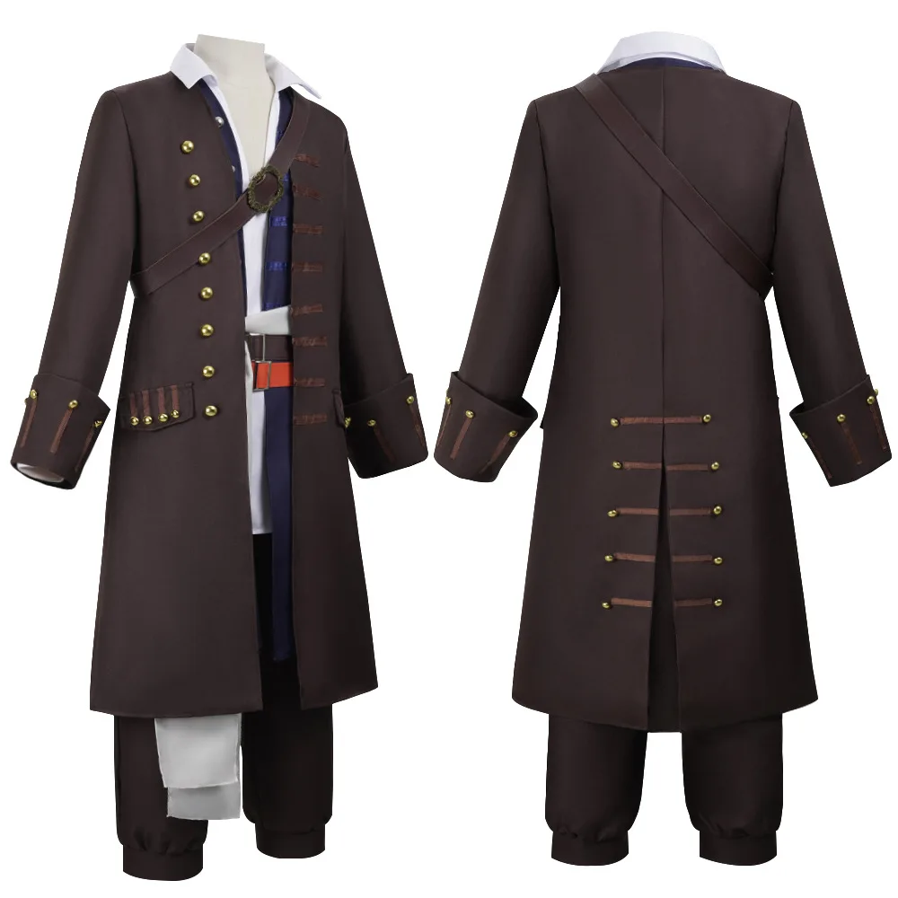 Kostum Cosplay Kapten Jack Spa - Trench Coat Men ulasan dan harga
