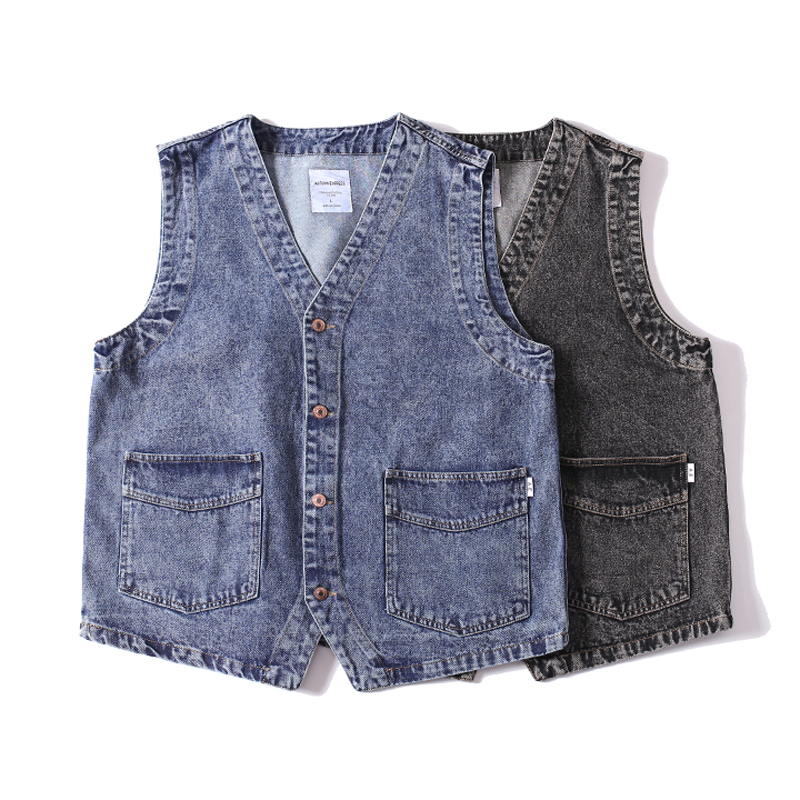 Rompi Denim Kasual Longgar Fas - Men'S Fashion Vest With Jeans ulasan dan harga
