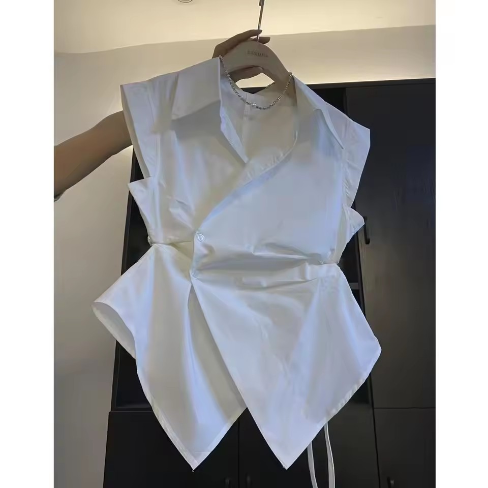 Kemeja Tanpa Lengan Pinggang K - Polo Shirt Slim ulasan dan harga