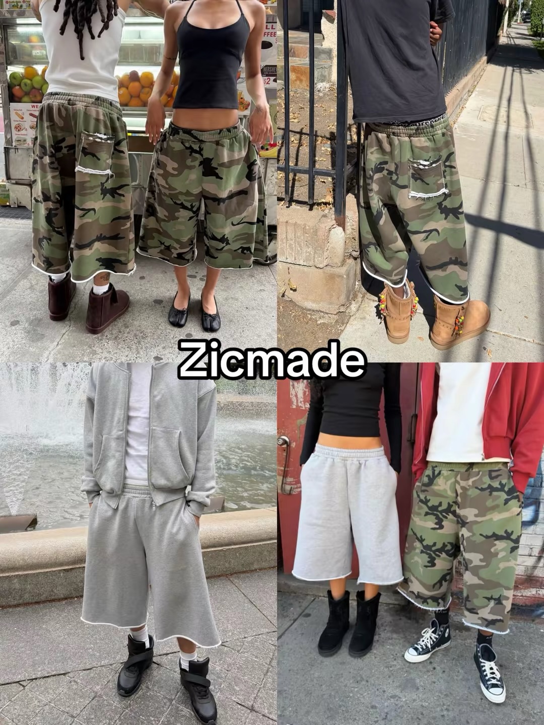 Celana Pendek Camo Hip Hop Har - Mens Fashion Camo Pants ulasan dan harga