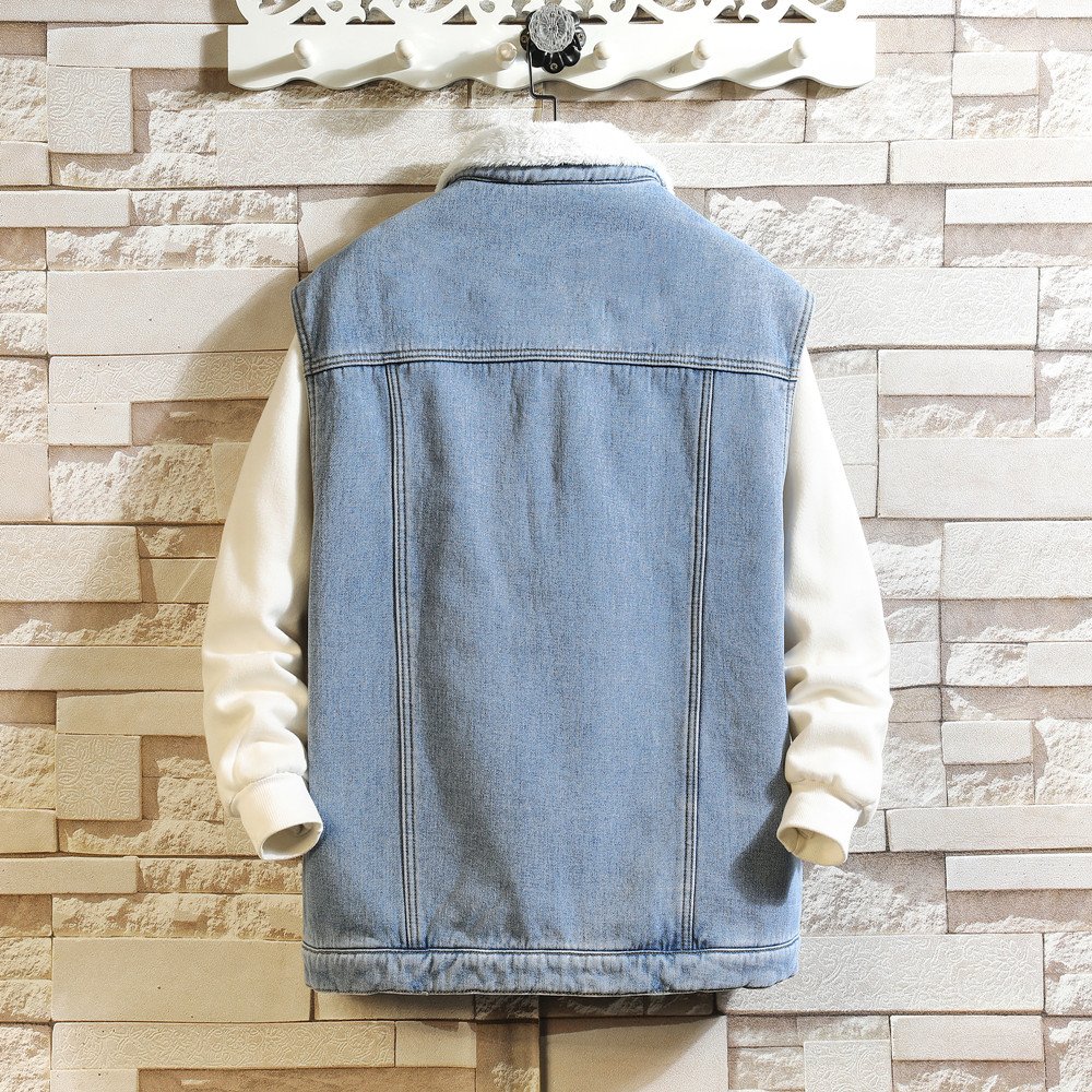 Rompi Denim Kargo Musim Dingin - Men'S Fashion Vest With Jeans ulasan dan harga