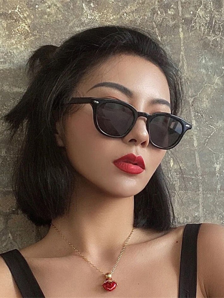 Kacamata Hitam Bulat Kecil Bar - Men'S Fashion Round Glasses ulasan dan harga