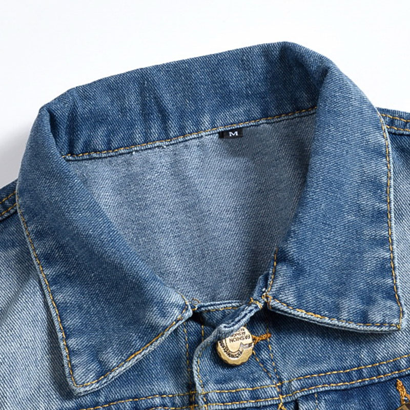 Rompi Denim Biru Muda / Hitam  - Men'S Fashion Vest With Jeans ulasan dan harga