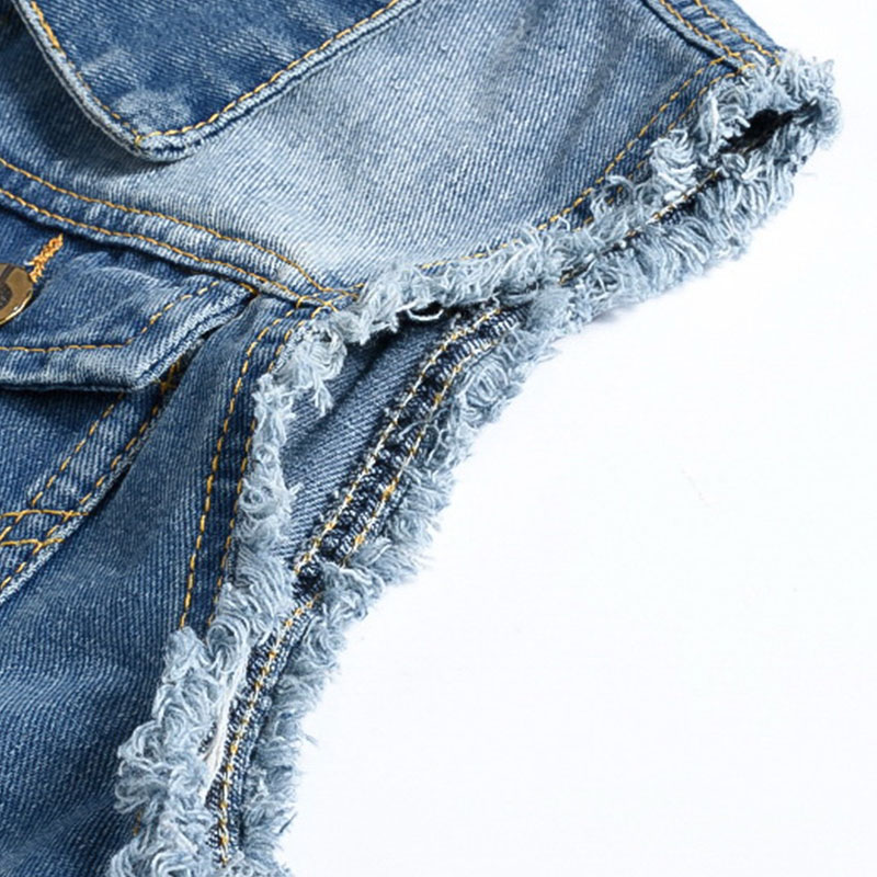 Rompi Denim Biru Muda / Hitam  - Men'S Fashion Vest With Jeans ulasan dan harga
