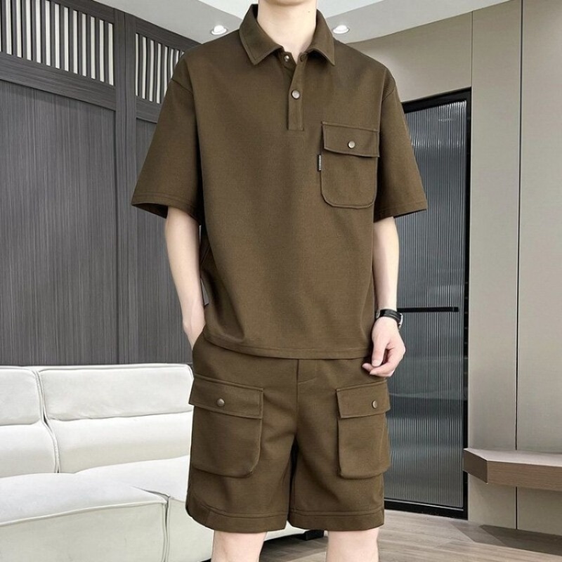Setelan Kaos Polo Lengan Pende - Polo Shirt Slim ulasan dan harga