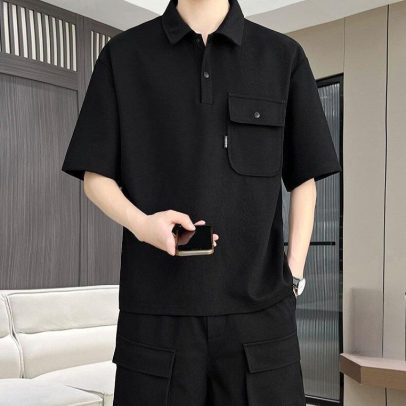 Setelan Kaos Polo Lengan Pende - Polo Shirt Slim ulasan dan harga