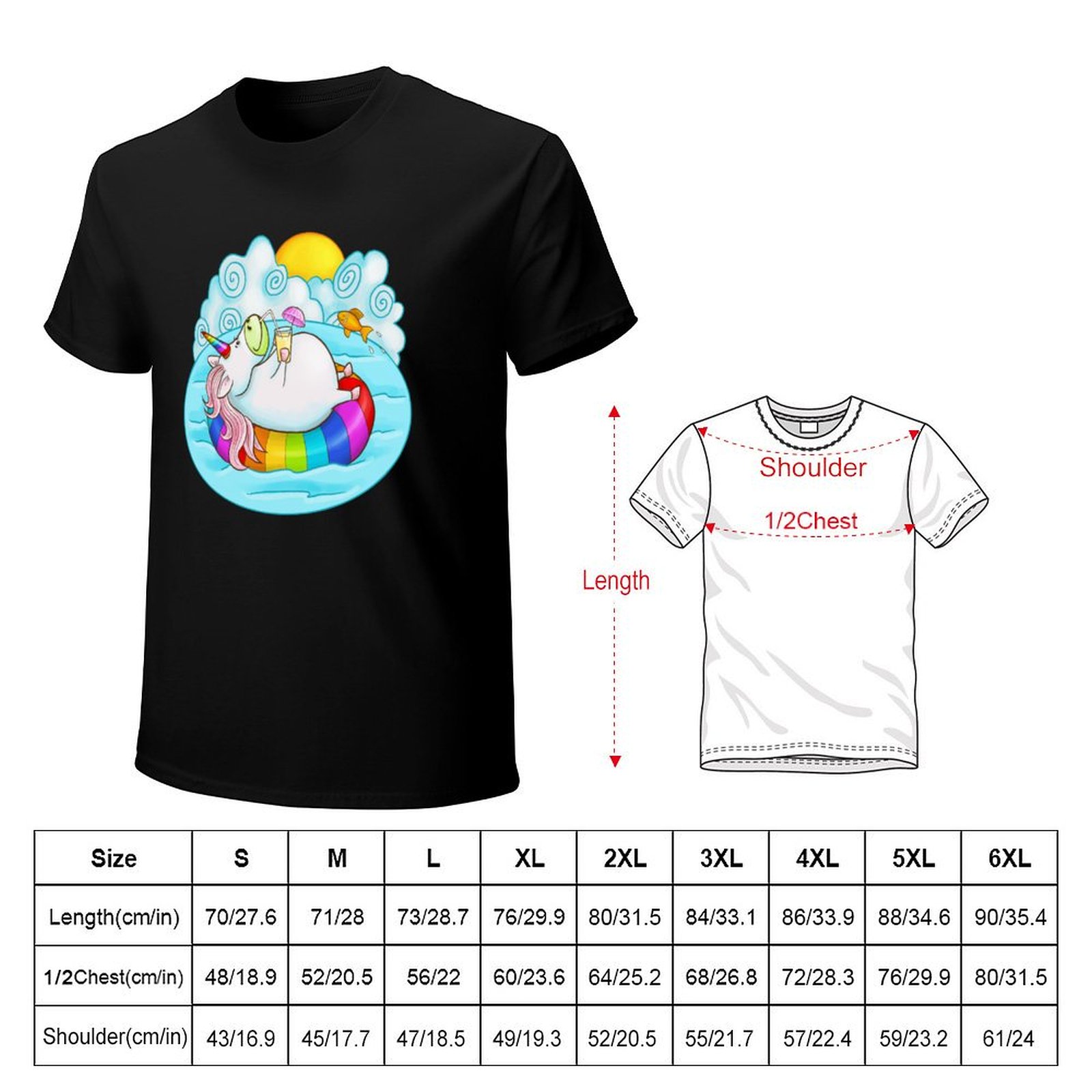 Kaos Unicorn di atas pelampung - Men'S Fashion Umbrella ulasan dan harga