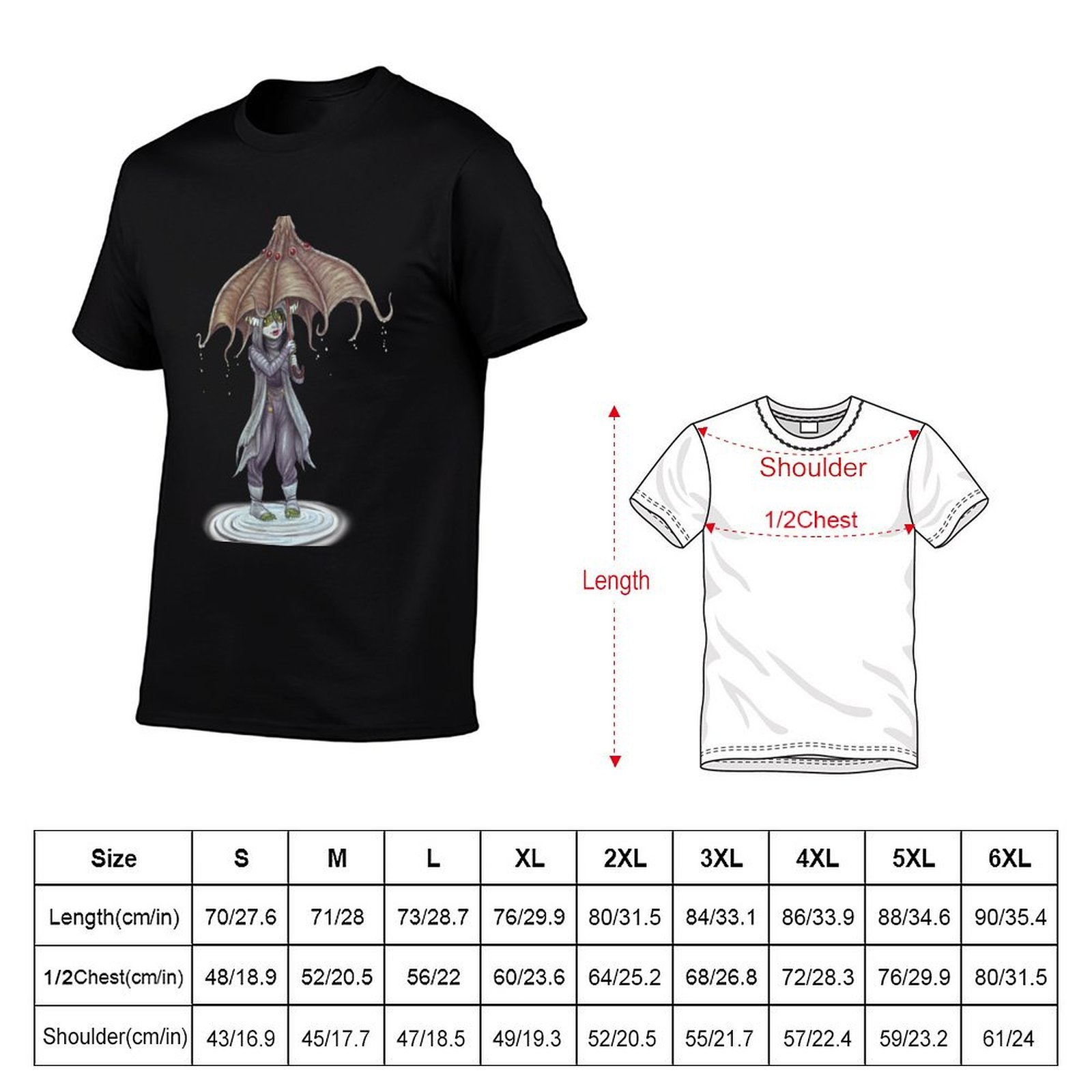 Nott n umbrella T-Shirt Kaos K - Men'S Fashion Umbrella ulasan dan harga