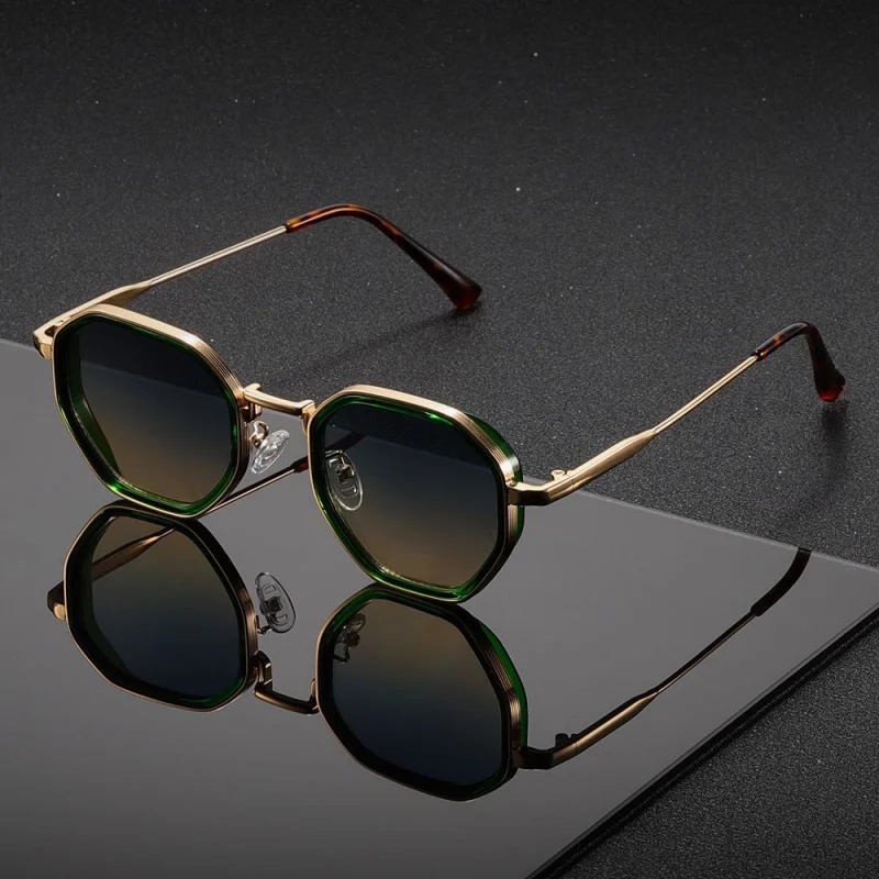 1 Pasang Kacamata Hitam Modis  - Men'S Fashion Round Glasses ulasan dan harga