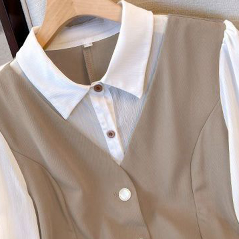 Setelan baju sifon Korea, sete - Polo Shirt Slim ulasan dan harga