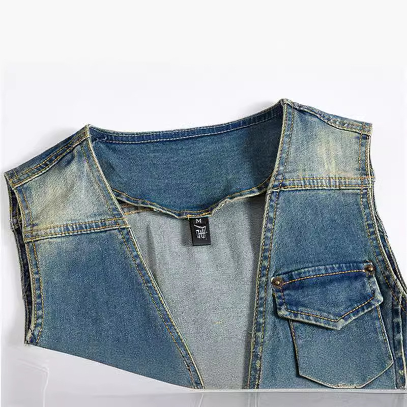 Jaket Jeans Tanpa Lengan Biru  - Men'S Fashion Vest With Jeans ulasan dan harga