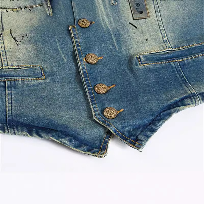 Jaket Jeans Tanpa Lengan Biru  - Men'S Fashion Vest With Jeans ulasan dan harga