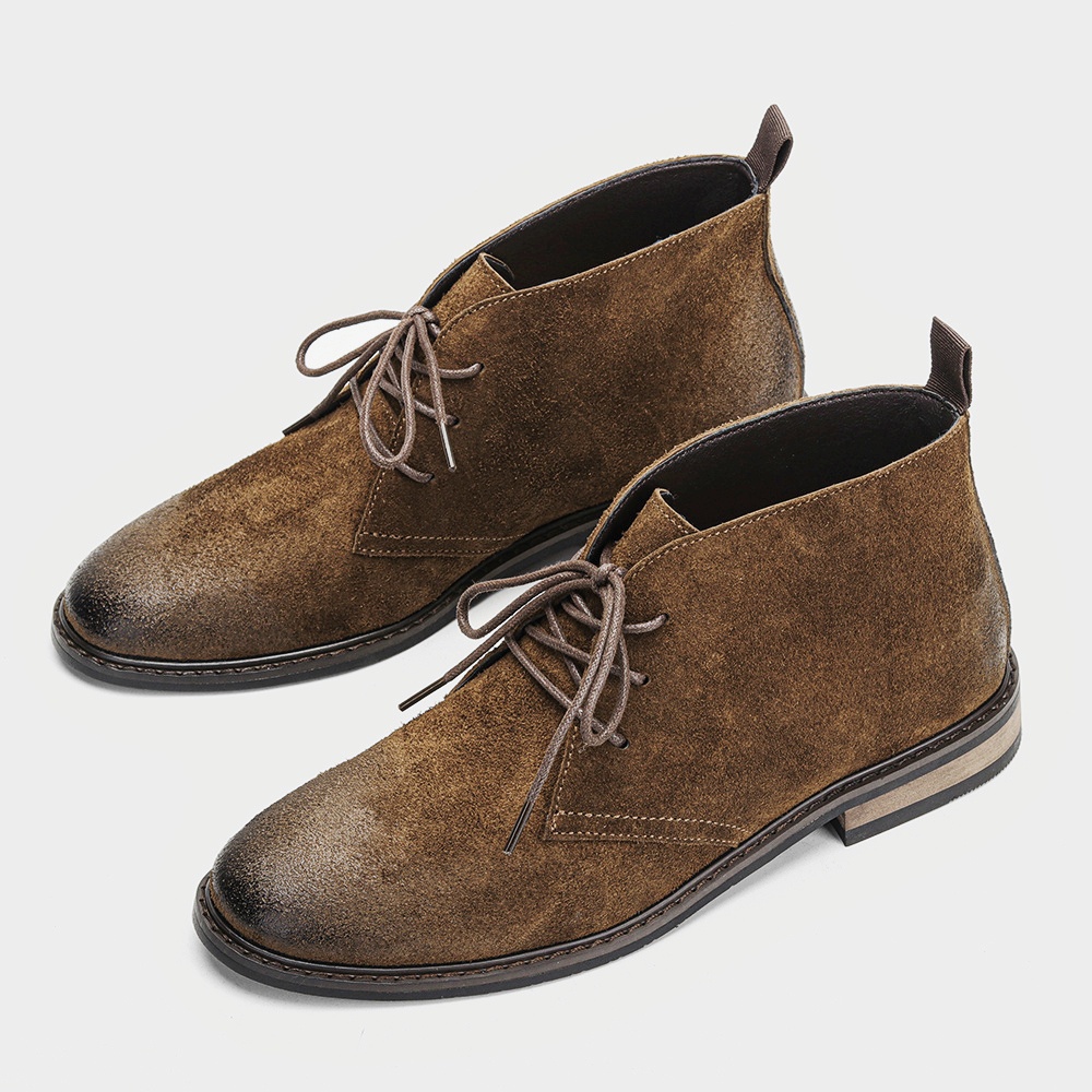 Sepatu Bot Kulit Retro Nyaman  - Men'S Fashion Model ulasan dan harga