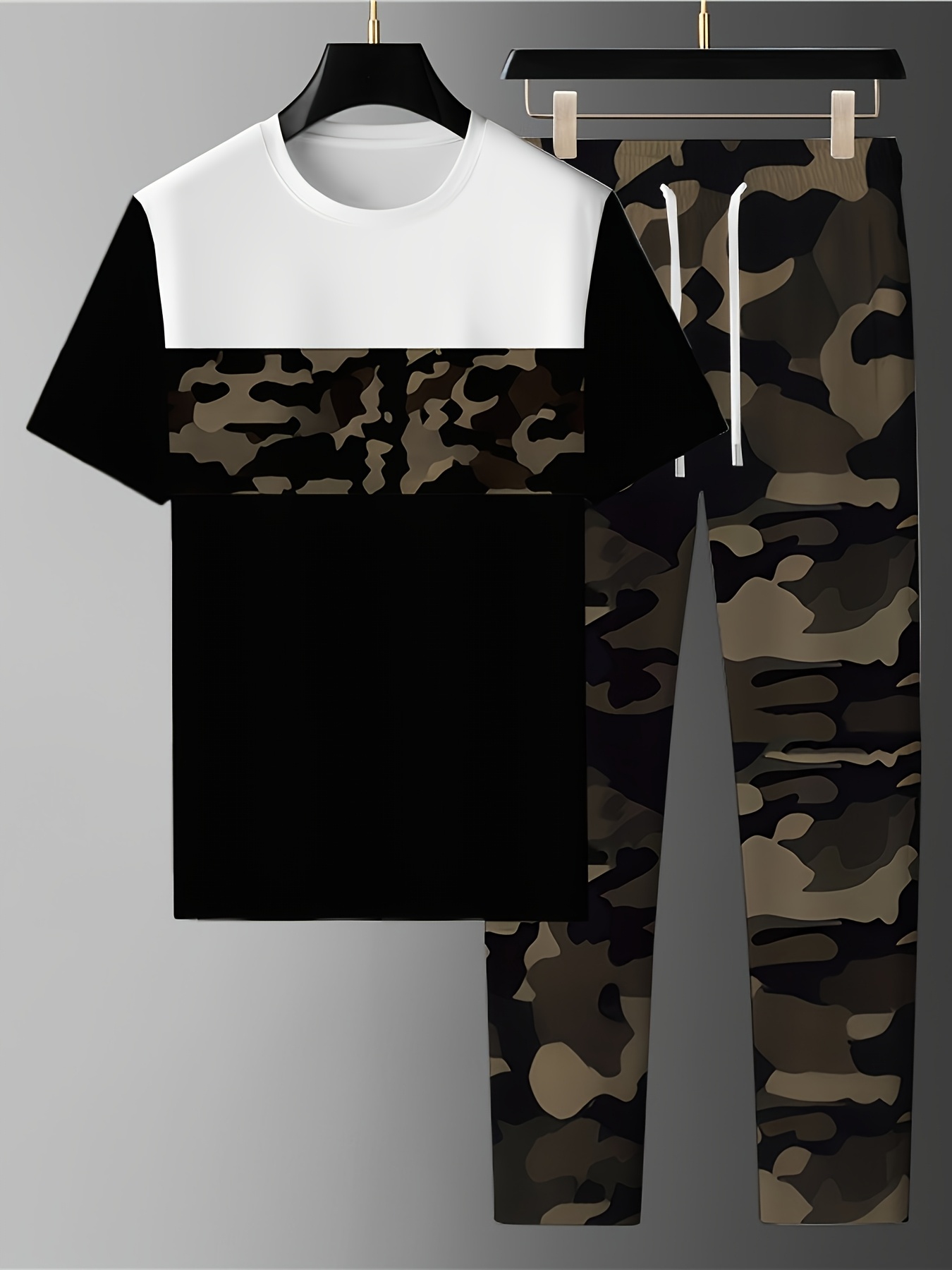 Setelan Celana Panjang Lengan  - Mens Fashion Camo Pants ulasan dan harga