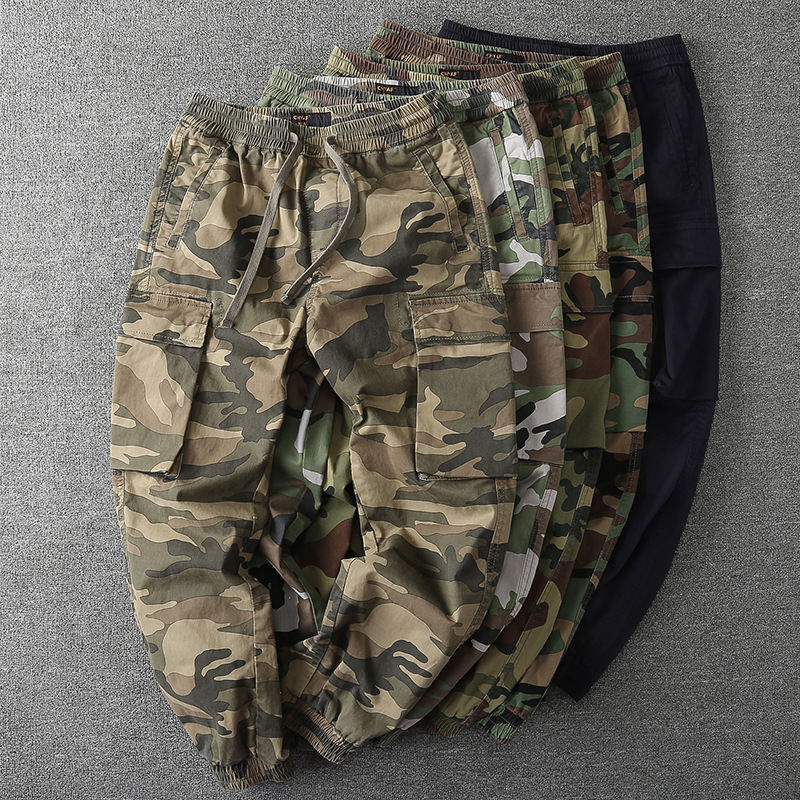 Celana Cargo Multi Saku Camo V - Mens Fashion Camo Pants ulasan dan harga