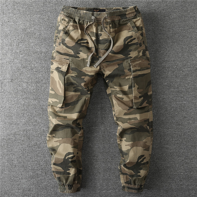 Celana Cargo Multi Saku Camo V - Mens Fashion Camo Pants ulasan dan harga
