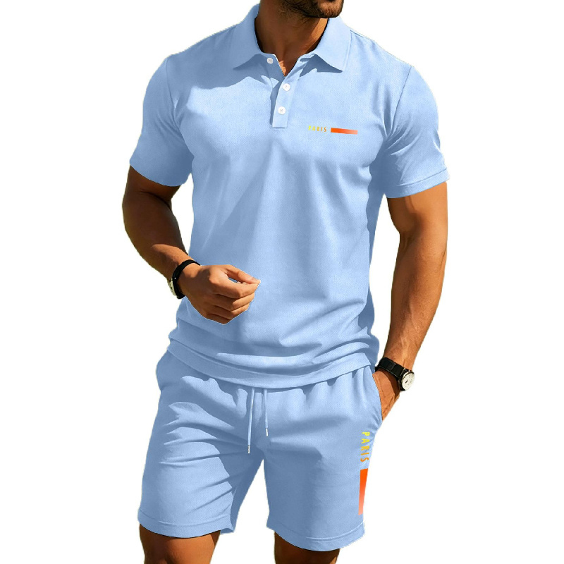 PARIS Print Kemeja polo musim  - Men'S Fashion And Style ulasan dan harga