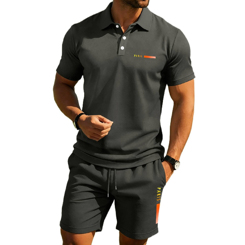 PARIS Print Kemeja polo musim  - Men'S Fashion And Style ulasan dan harga